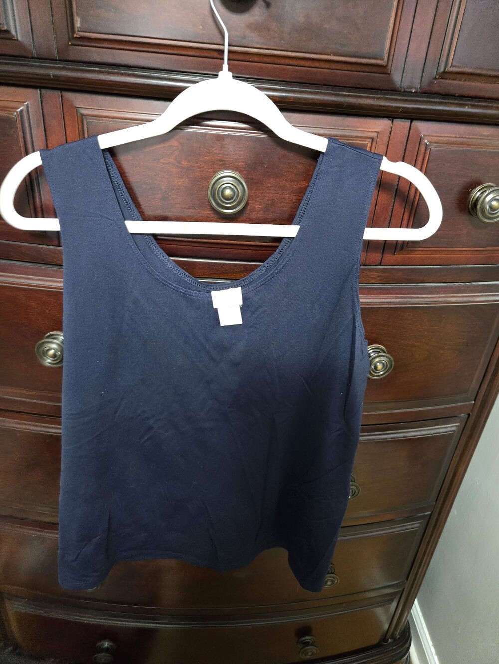 Chico's Navy Blue Scoop Neck Tank Top